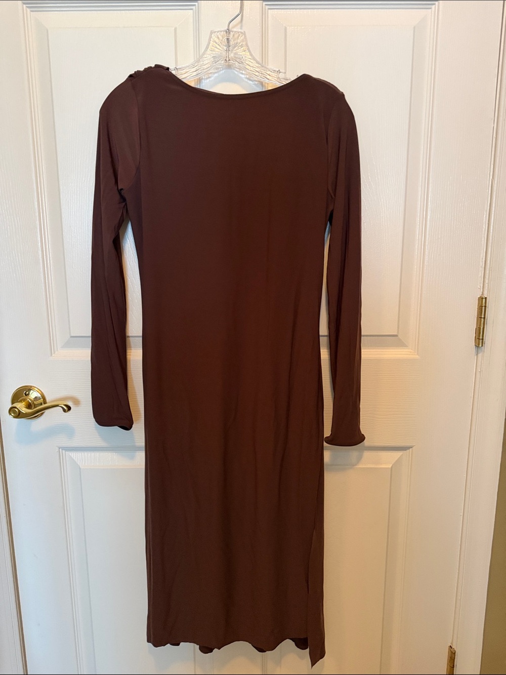 Weissman Brown Long Sleeve Kids Dance Costume Dress